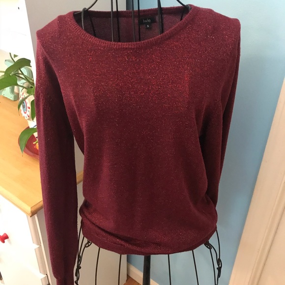 Sparkling Burgundy Wine Sweater - Picture 6 of 8